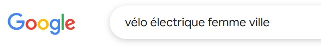 exemple de requete-cible dans la barre de recherche google